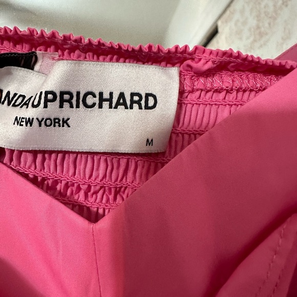 Amanda Uprichard Goldie Dress In Hot Pink Sold Out Online - Picture 4 of 6